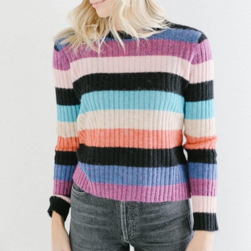 Rails Kylie Rainbow Stripe Sweater